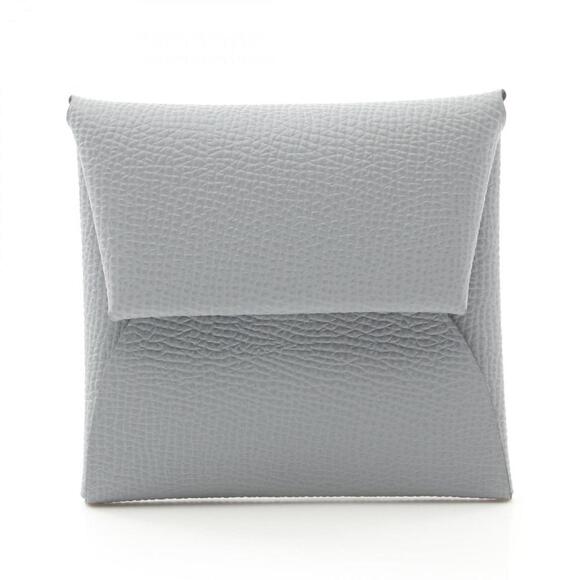 HERMES Gray Leather Wallet - Picture 1 of 6